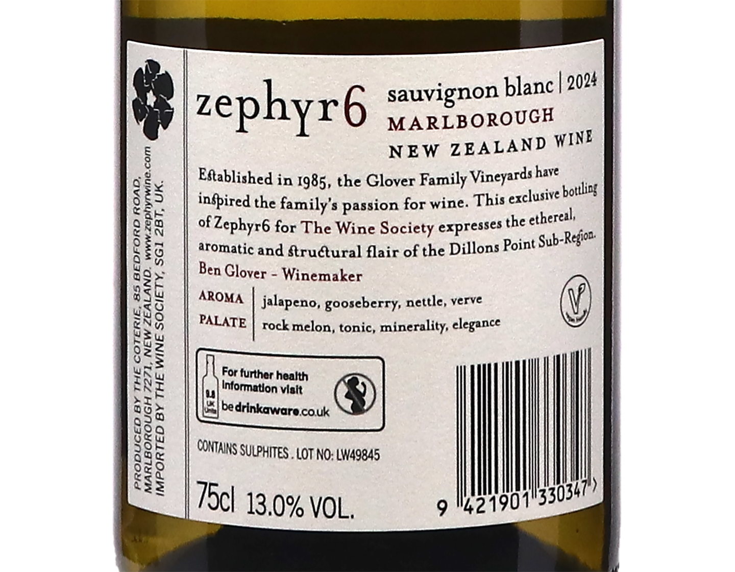 Zephyr 6 Marlborough Sauvignon Blanc 2024