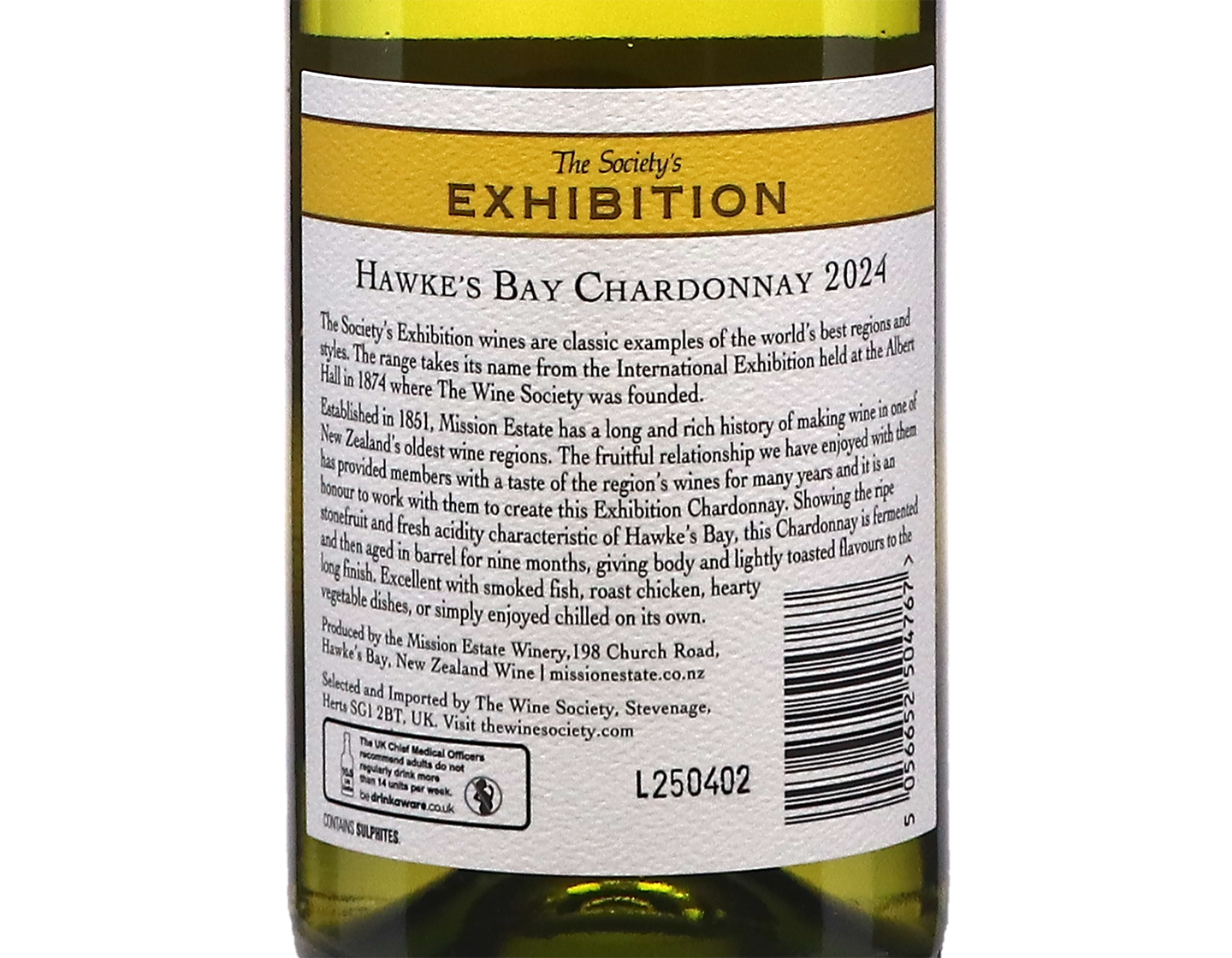 The Society's Exhibition Hawke's Bay Chardonnay 2024