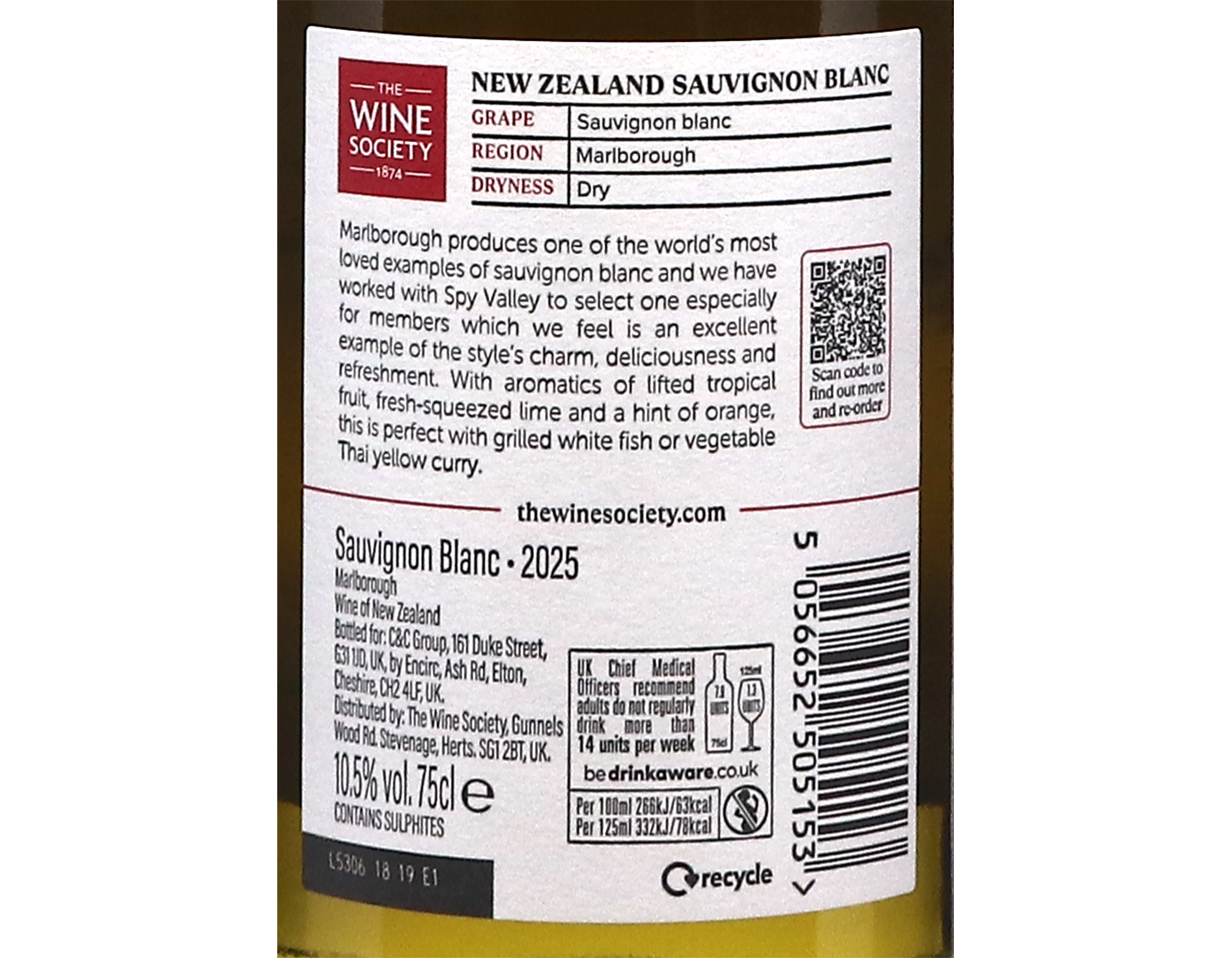 The Societys New Zealand Marlborough Sauvignon Blanc 2025
