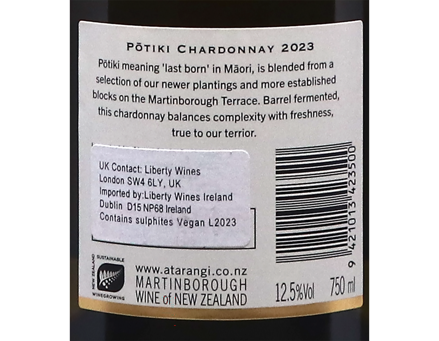 Ata Rangi Potiki Martinborough Chardonnay 2023