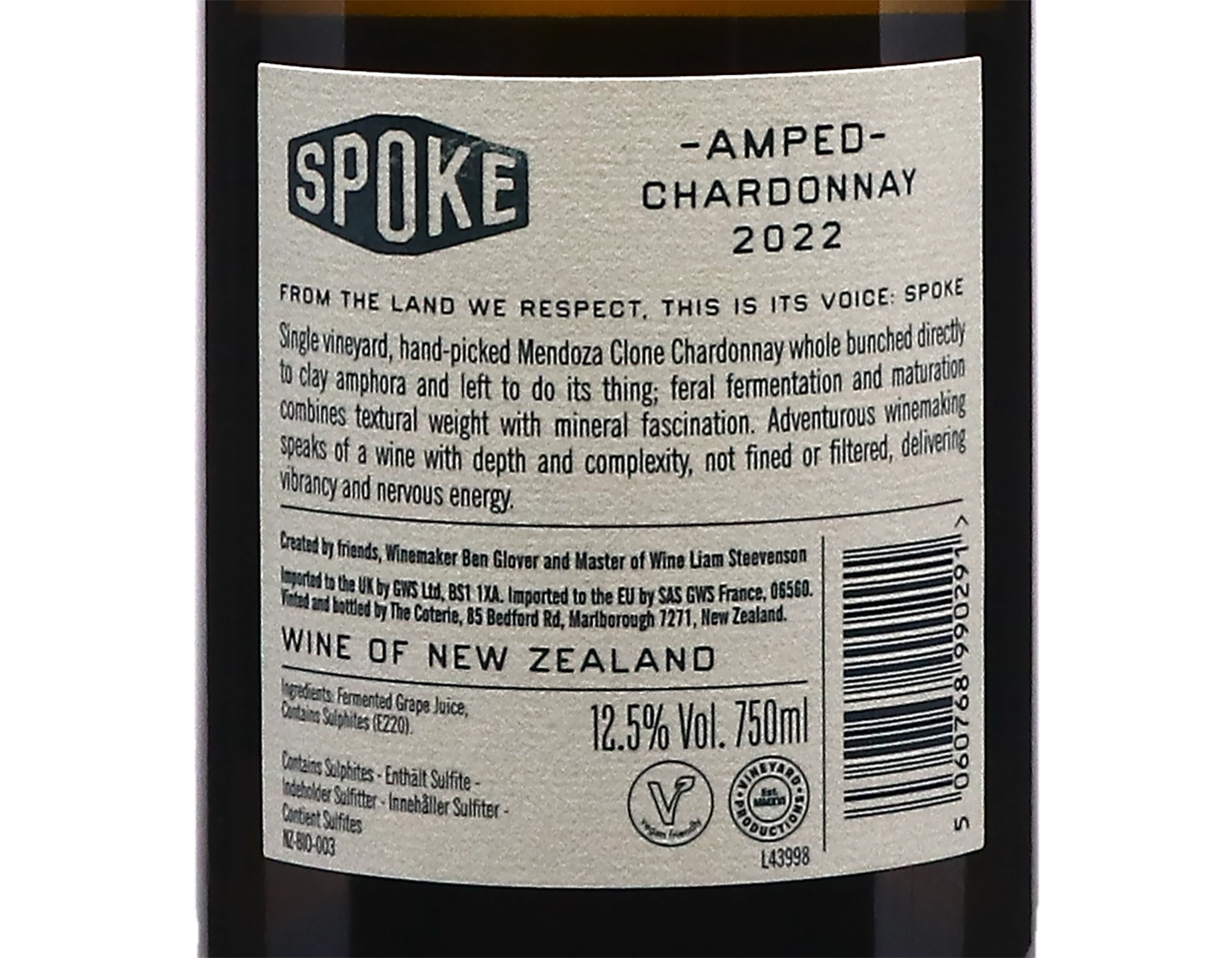 Spoke Amped Marlborough Chardonnay 2023