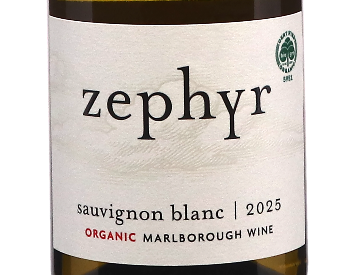 Zephyr Organic Marlborough Sauvignon Blanc 2025