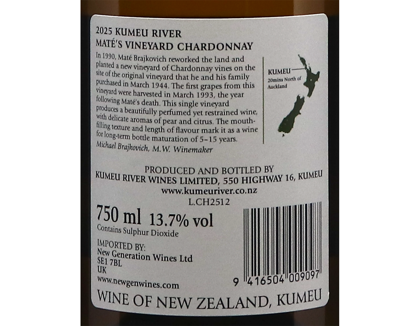 Kumeu River Mates Vineyard Chardonnay 2025