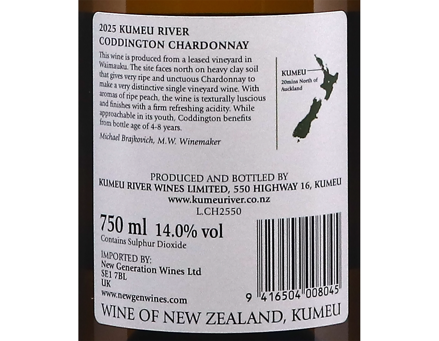 Kumeu River Coddington Vineyard Chardonnay 2025
