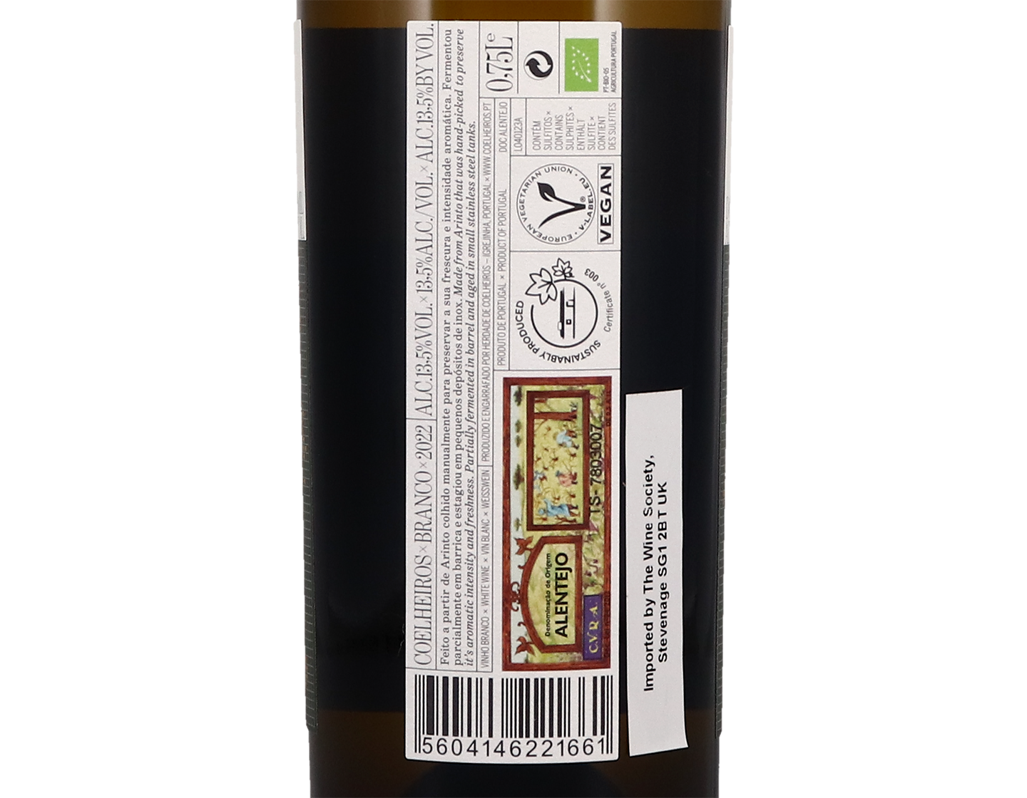 Coelheiros Branco Alentejo 2022 ORGANIC
