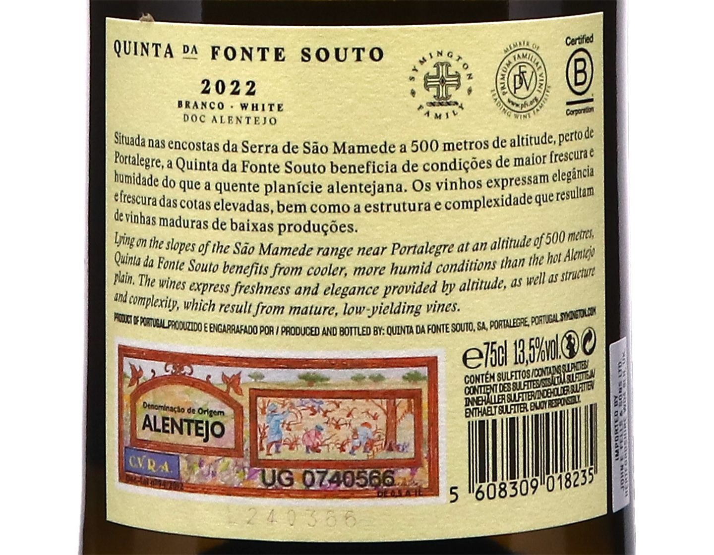 Quinta da Fonte Souto Branco Alentejo 2022
