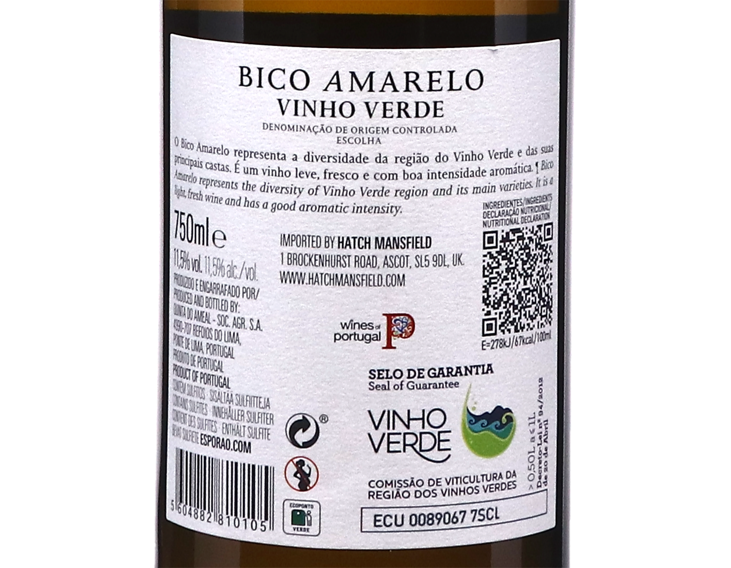 Quinta do Ameal Bico Amarelo Vinho Verde 2023