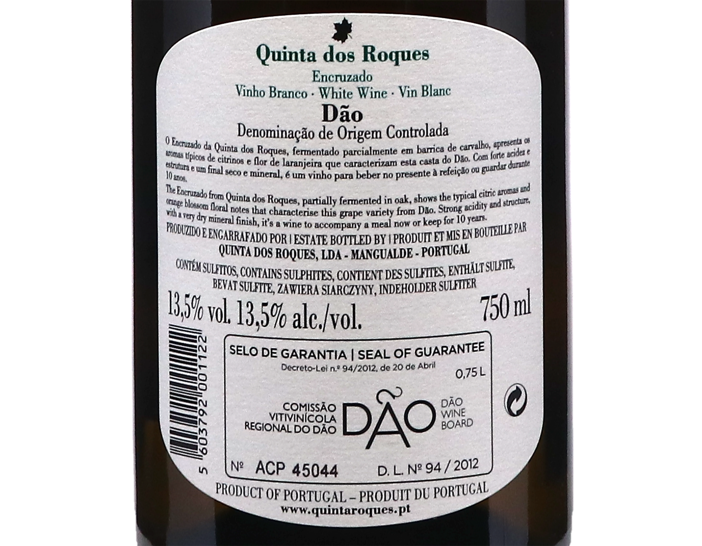 Quinta dos Roques Encruzado Dao 2023