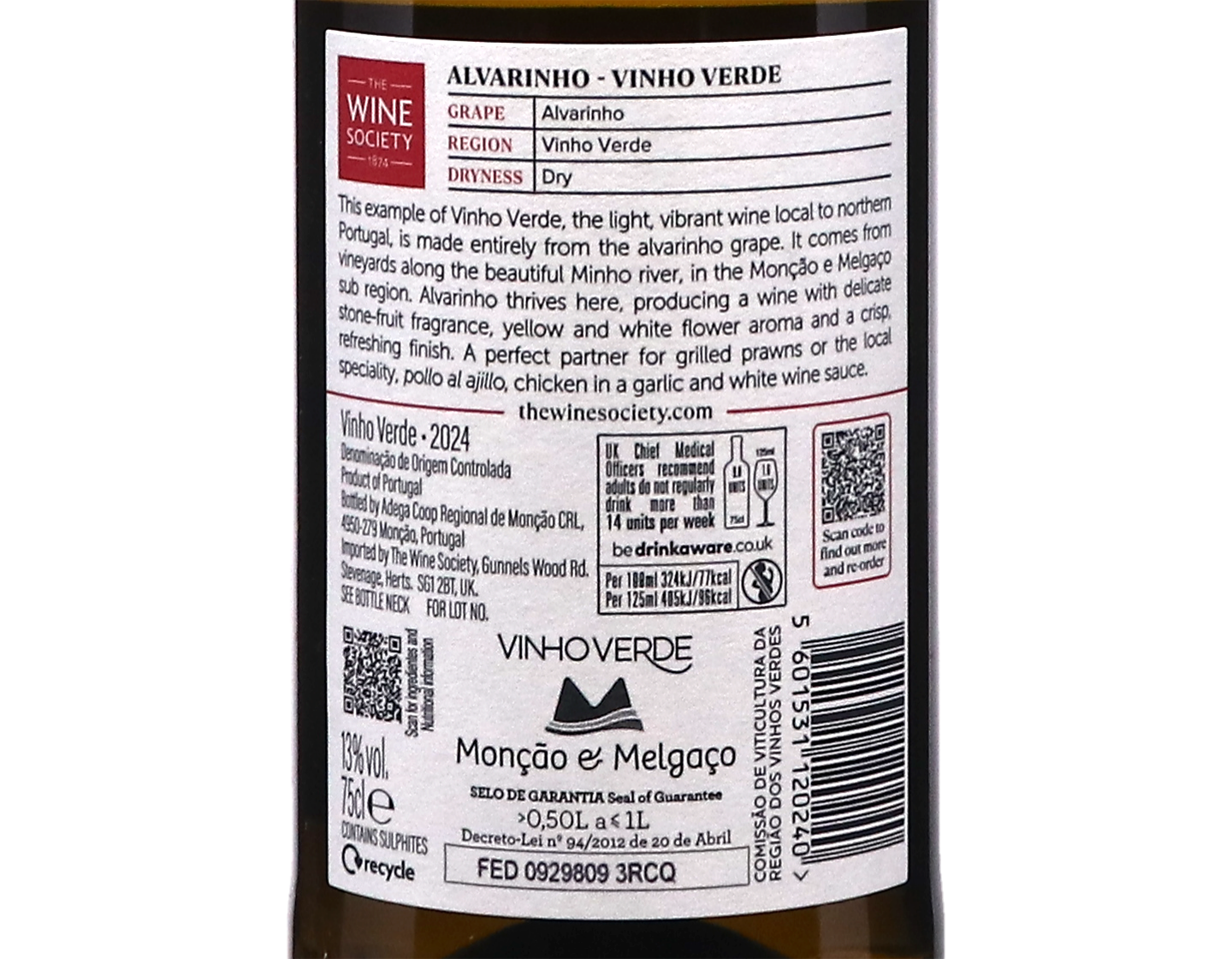 The Society's Alvarinho, Vinho Verde 2024
