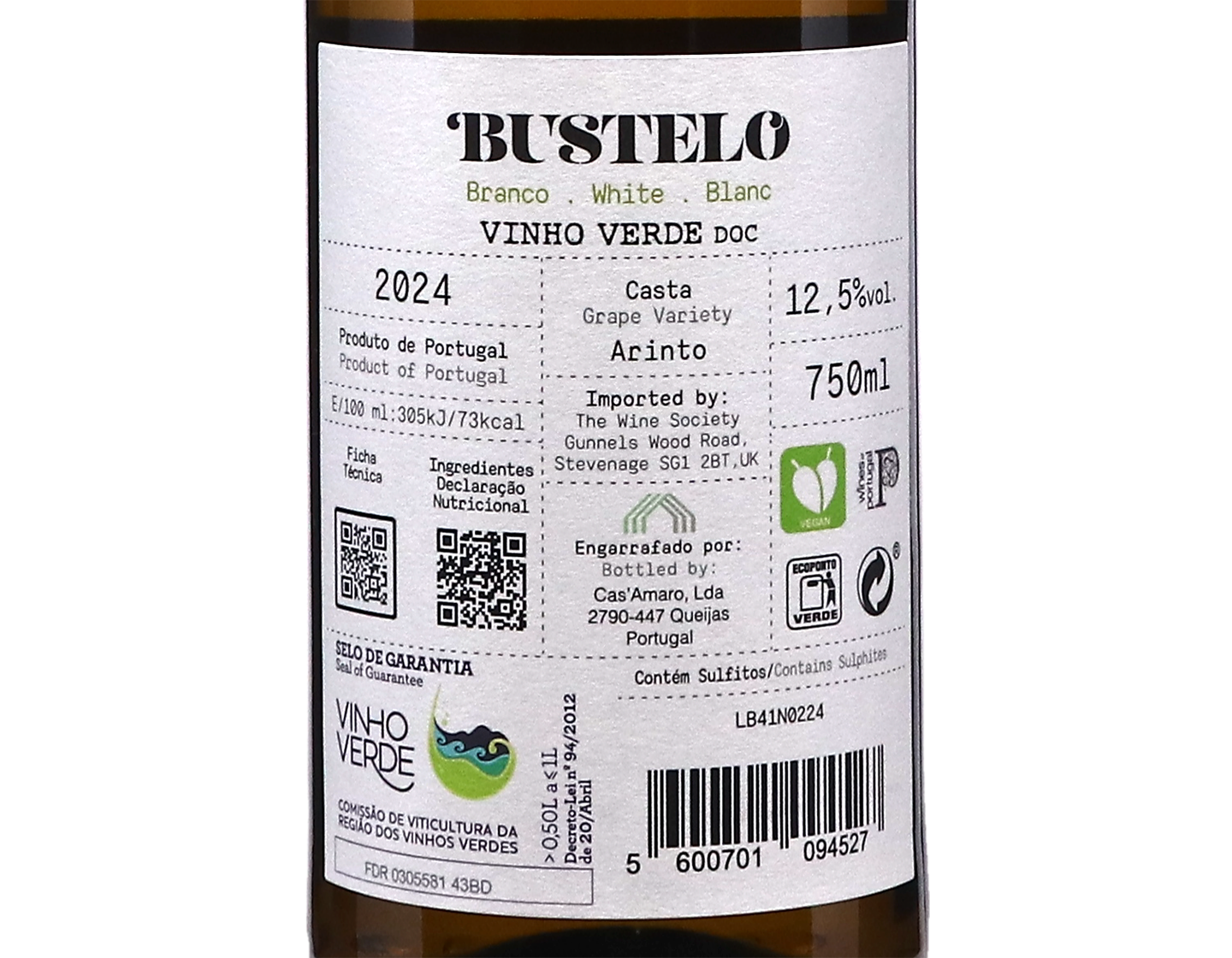 Quinta do Bustelo Arinto Vinho Verde 2024