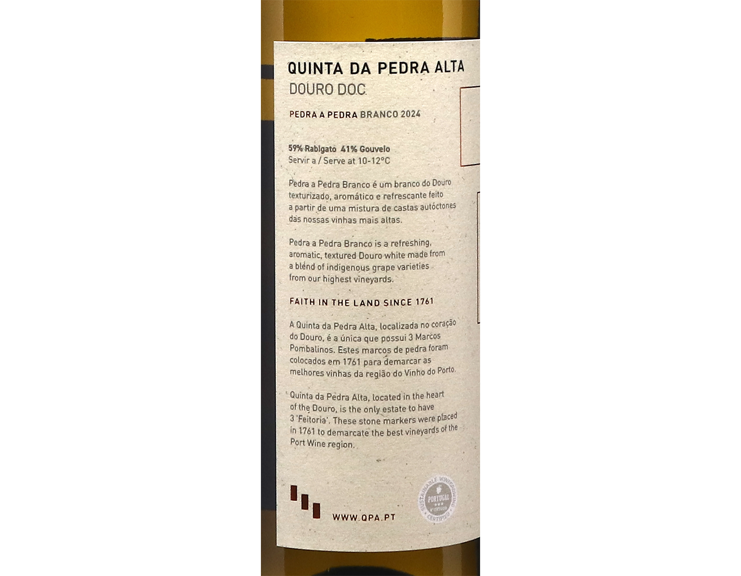 Quinta da Pedra Alta Pedra a Pedra Branco Douro 2024
