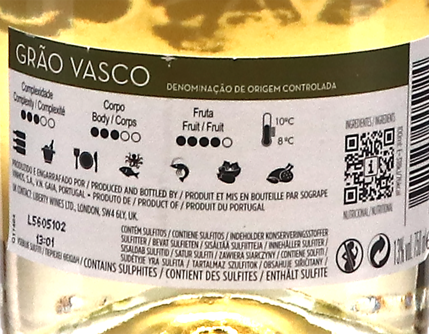 Quinta dos Carvalhais Grao Vasco Branco Dao 2025