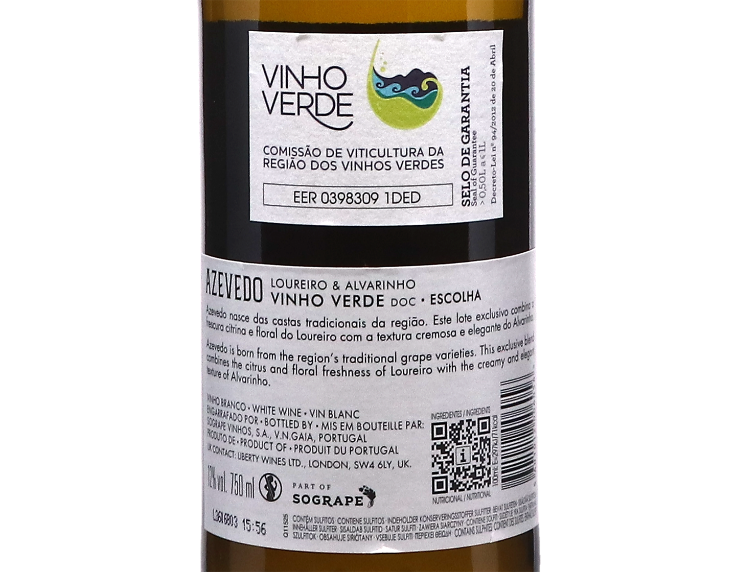 Azevedo Loureiro Alvarinho Vinho Verde 2025