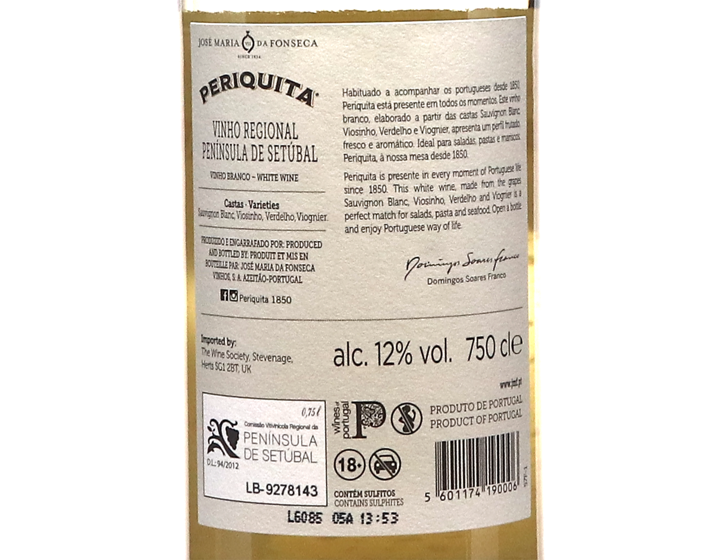 Periquita Branco Setubal 2025