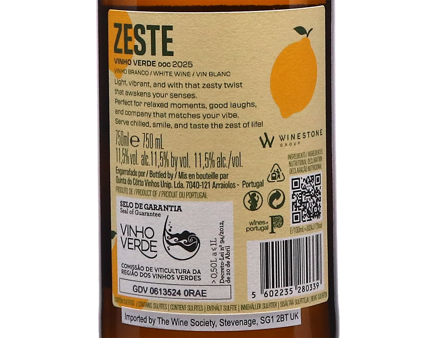 Zeste Branco Vinho Verde 2025