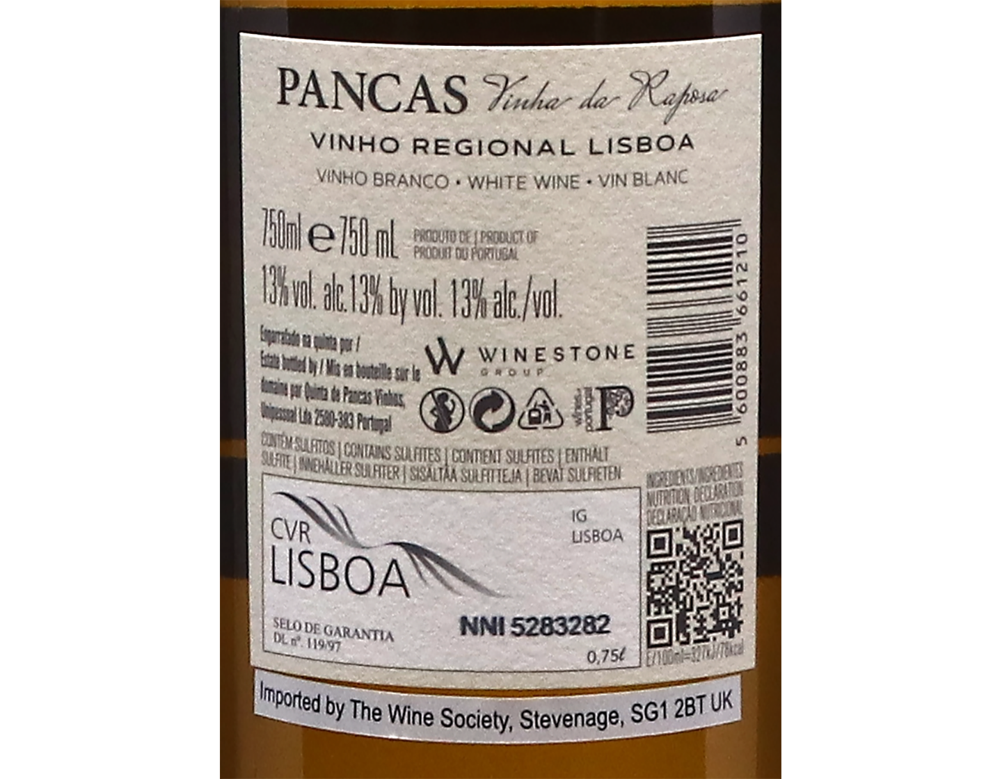 Quinta de Pancas Vinha da Raposa Branco Lisboa 2024