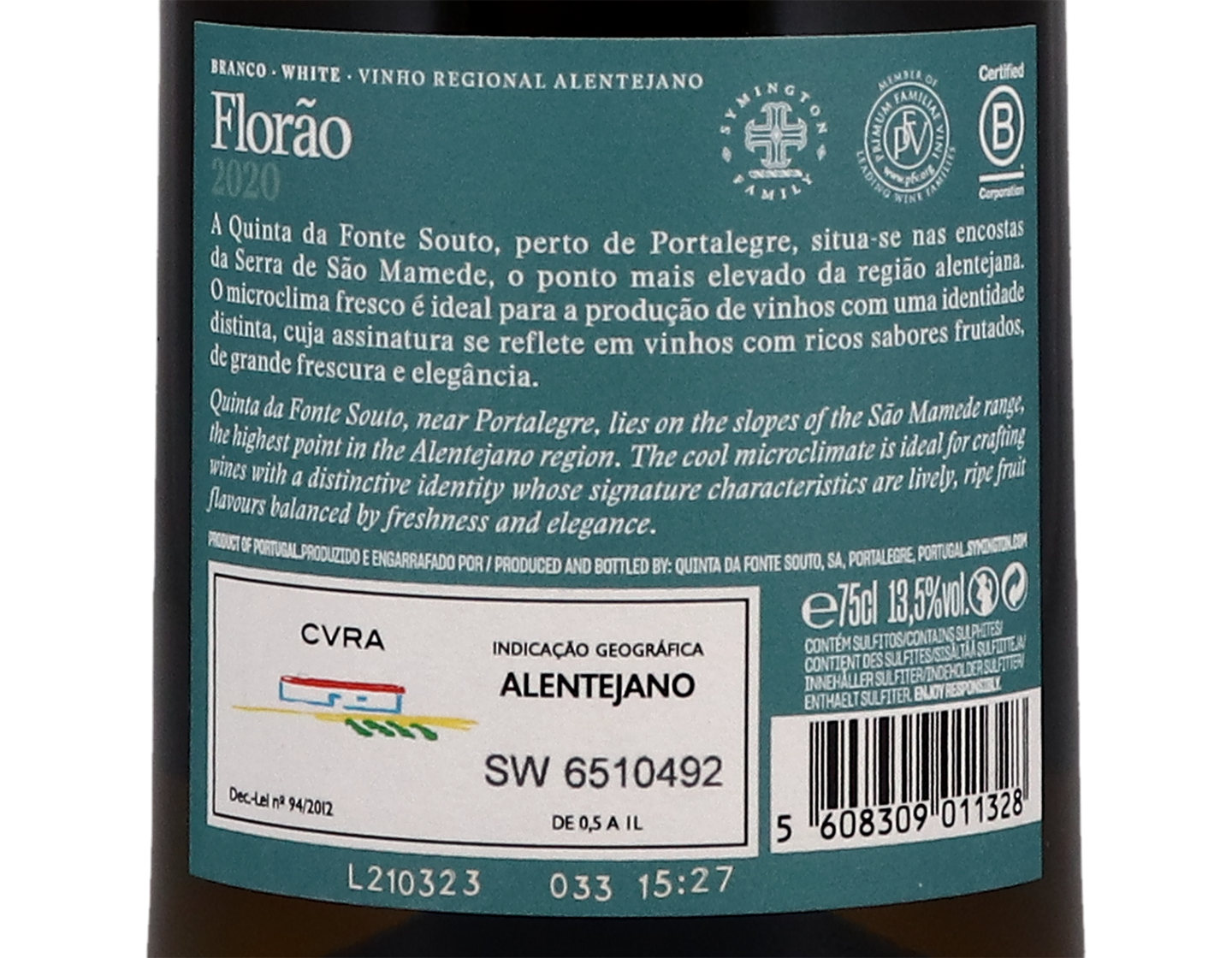 Quinta da Fonte Souto ‘Florão', Alentejano 2020