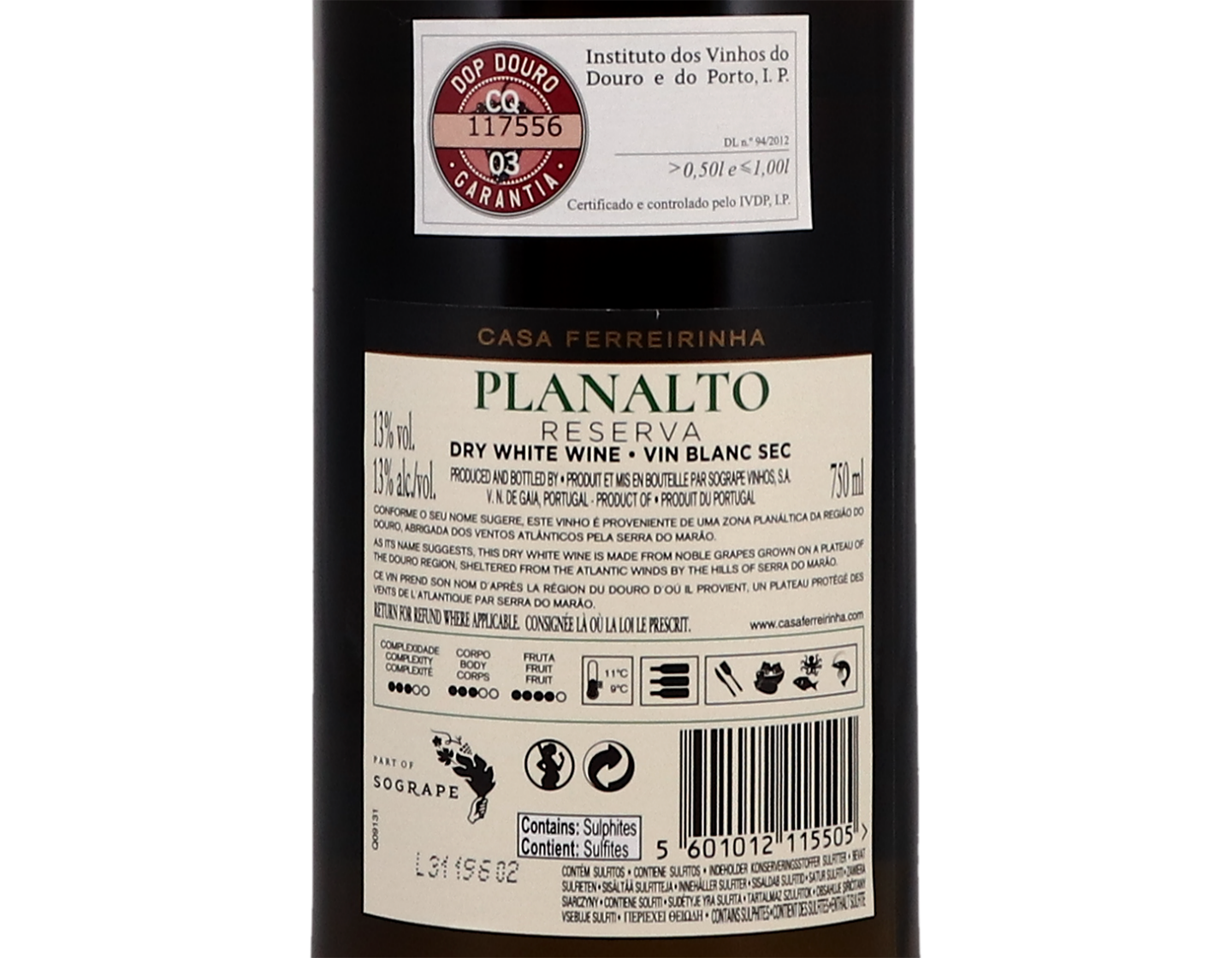 Casa Ferreirinha Planalto Branco Reserva, Douro 2020