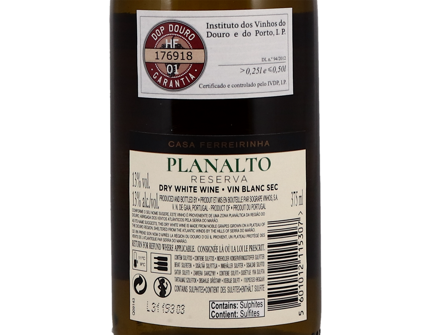 Half bottle of Casa Ferreirinha Planalto Branco Reserva, Douro 2020