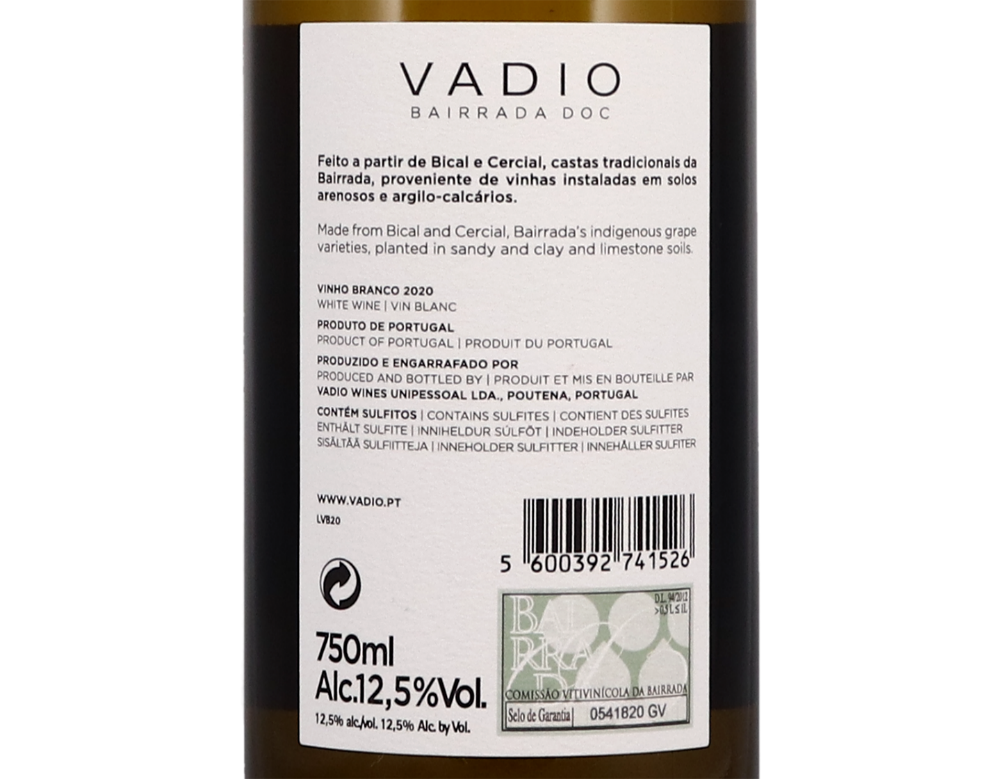 Vadio Branco, Bairrada 2020