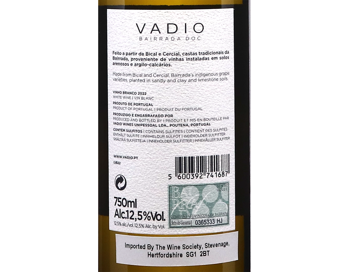 Vadio Branco Bairrada 2022
