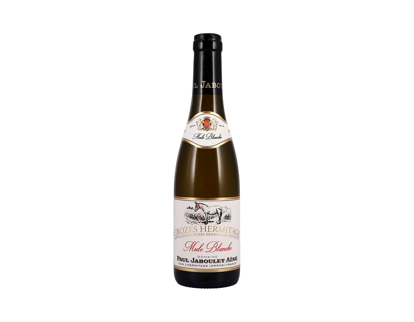 Half bottle of Crozes Hermitage Mule Blanche Paul Jaboulet Aine 2017