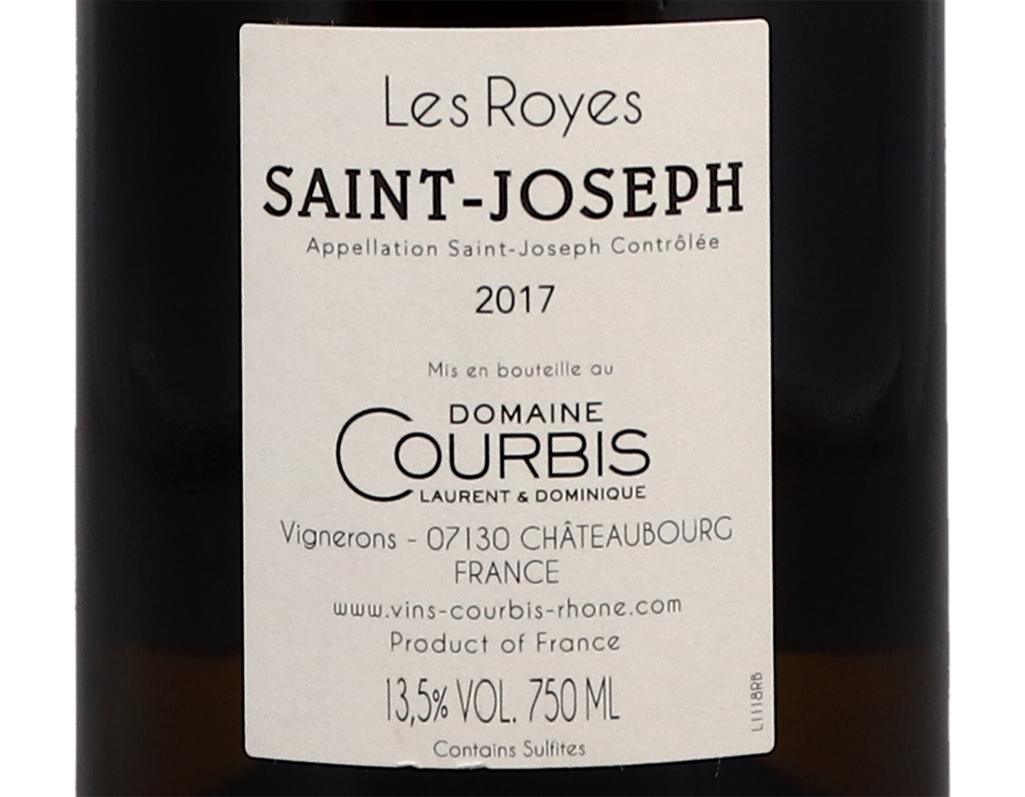Saint Joseph Blanc Les Royes Dom Courbis 2017