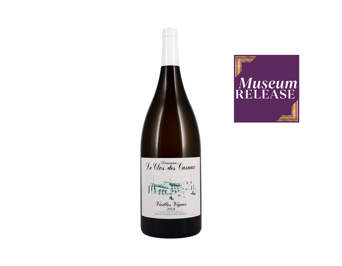 Magnum of Vacqueyras Blanc Vieilles Vignes, Clos des Cazaux 2018