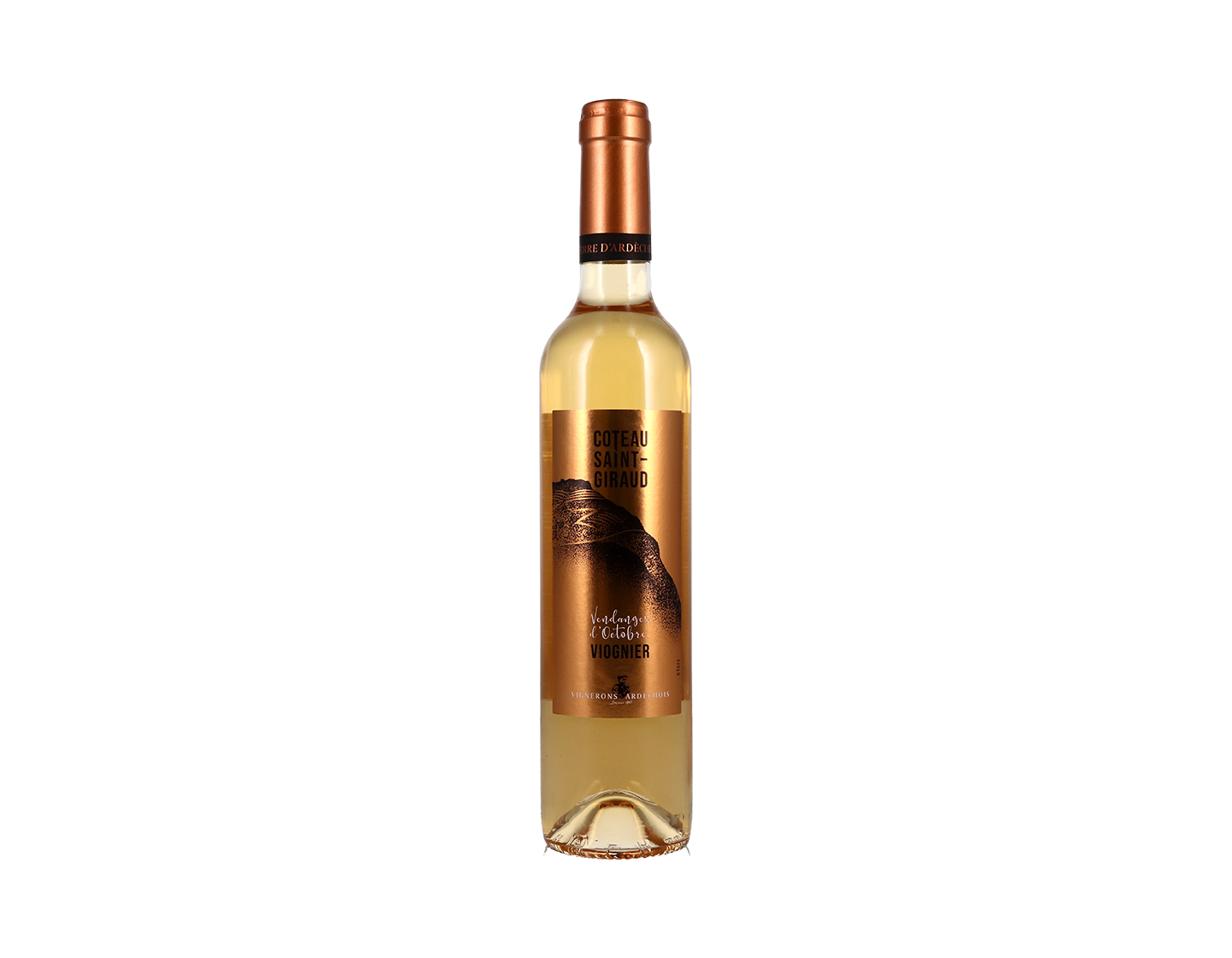 Viognier, Vendanges d'Octobre, Coteau Saint Giraud, IGP Ardèche, Vignerons Ardéchois 2020 50cl