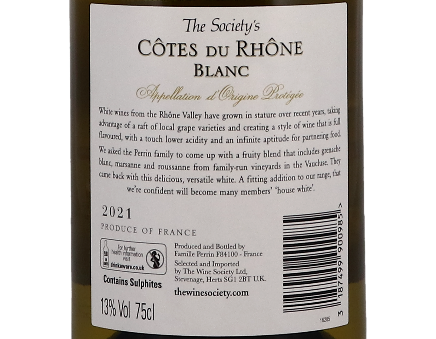 The Societys Cotes du Rhone Blanc 2021