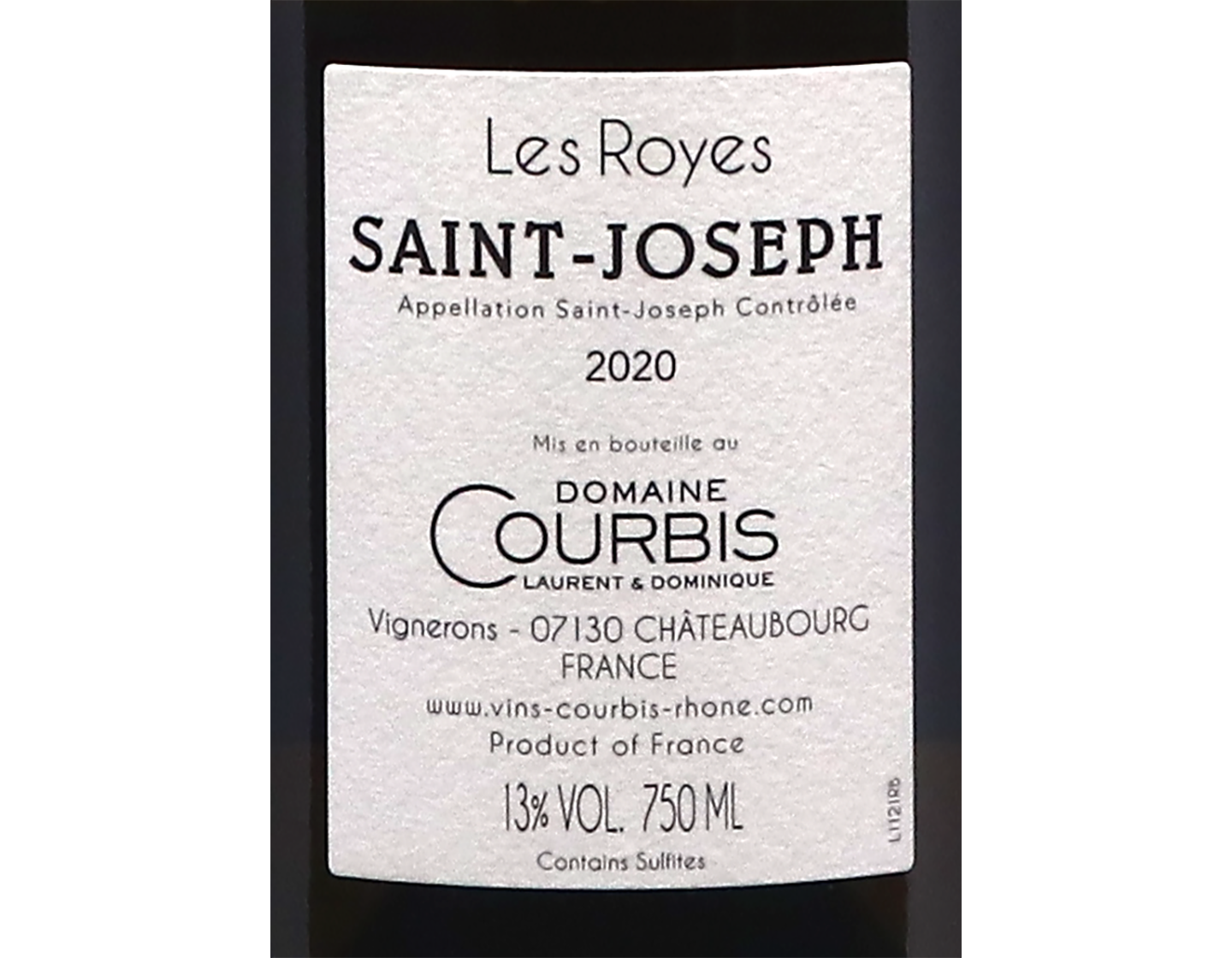 Saint-Joseph Blanc Les Royes, Domaine Courbis 2020