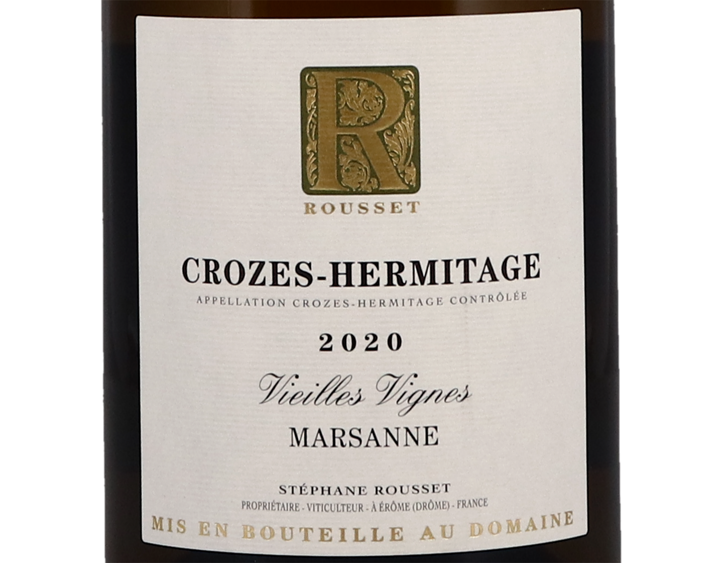 Crozes Hermitage Blanc Vieilles Vignes Domaine Rousset 2020