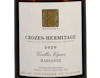 Crozes Hermitage Blanc Vieilles Vignes Domaine Rousset 2020 view 2