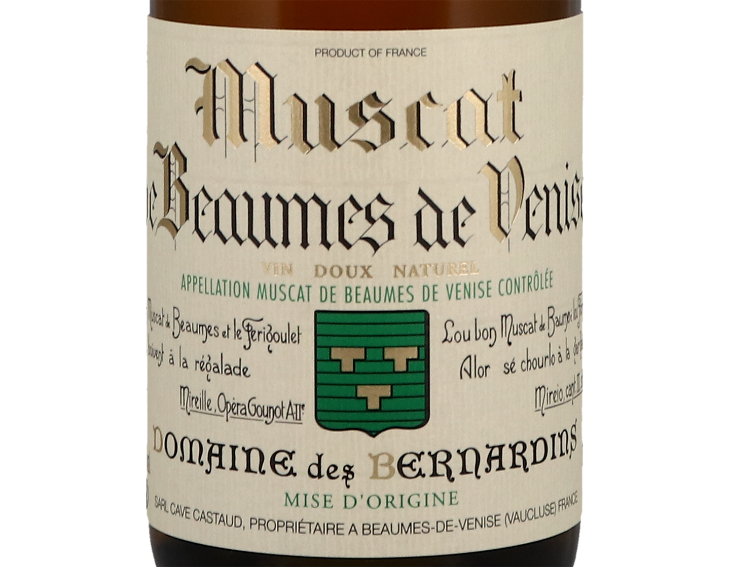 Muscat de Beaumes de Venise Domaine des Bernadins 2021