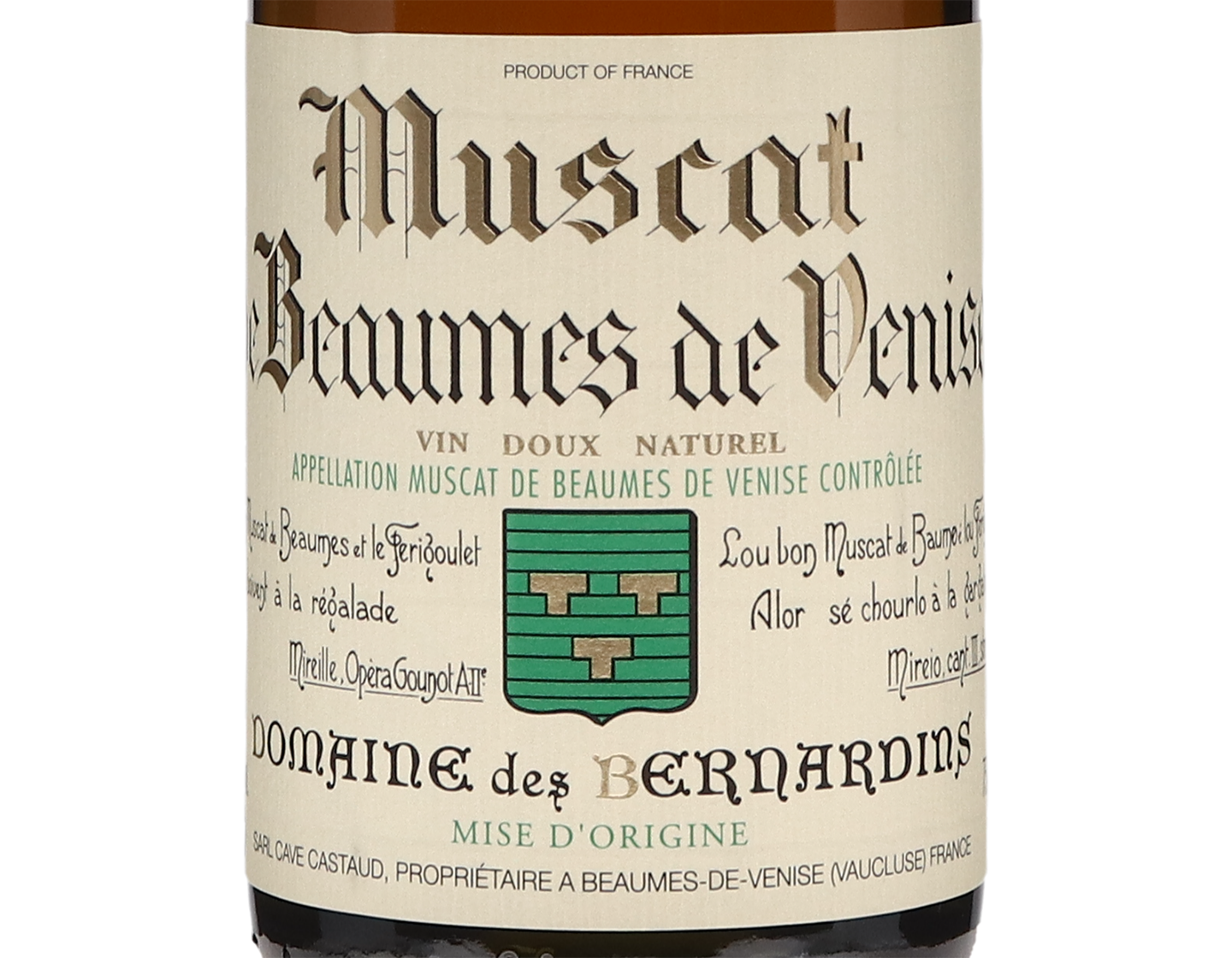 Muscat de Beaumes de Venise Domaine des Bernadins 2022