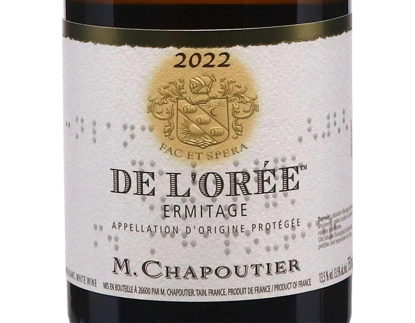 Ermitage Blanc de L'Orée, Chapoutier 2022