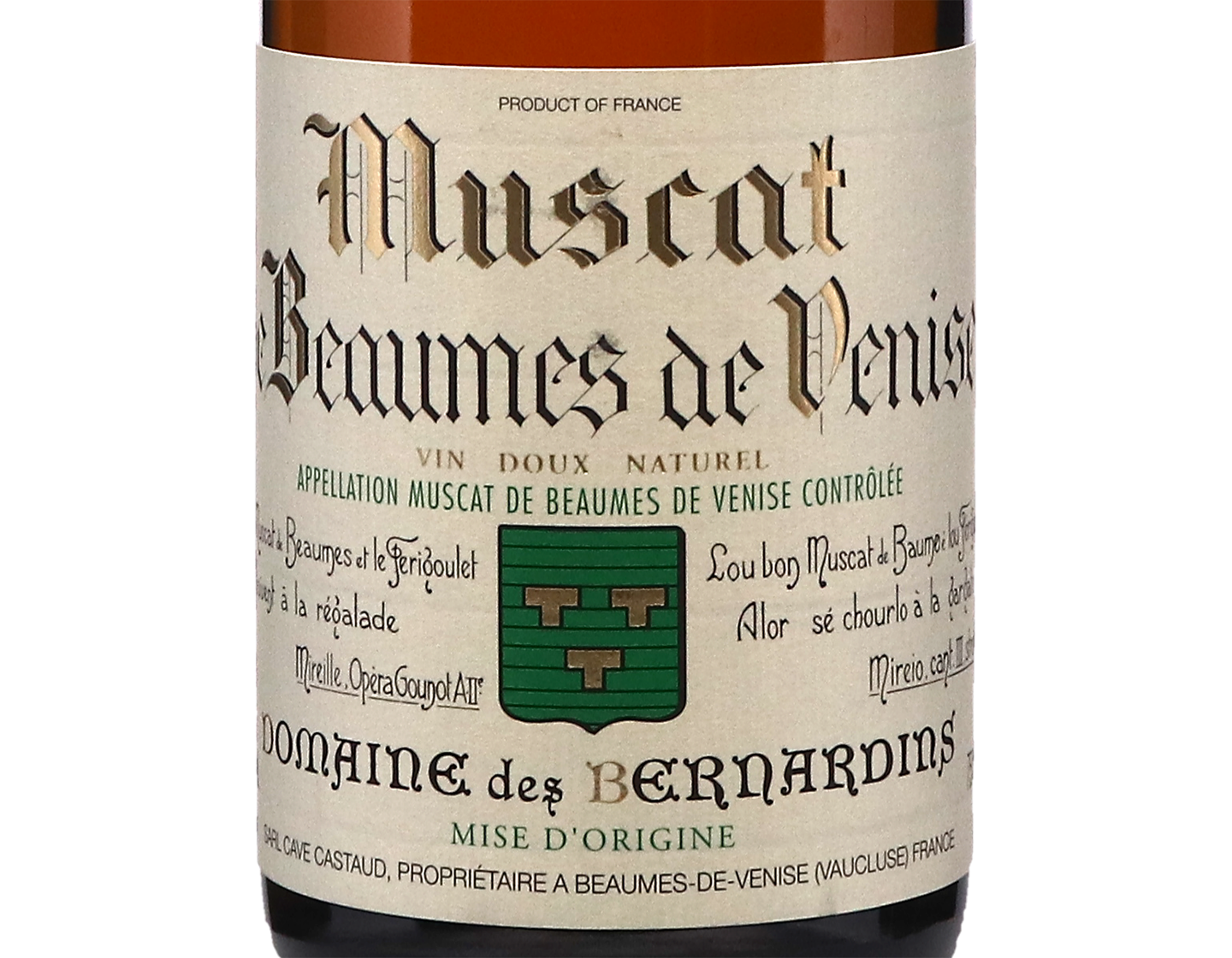 Muscat de Beaumes de Venise Domaine des Bernadins 2023