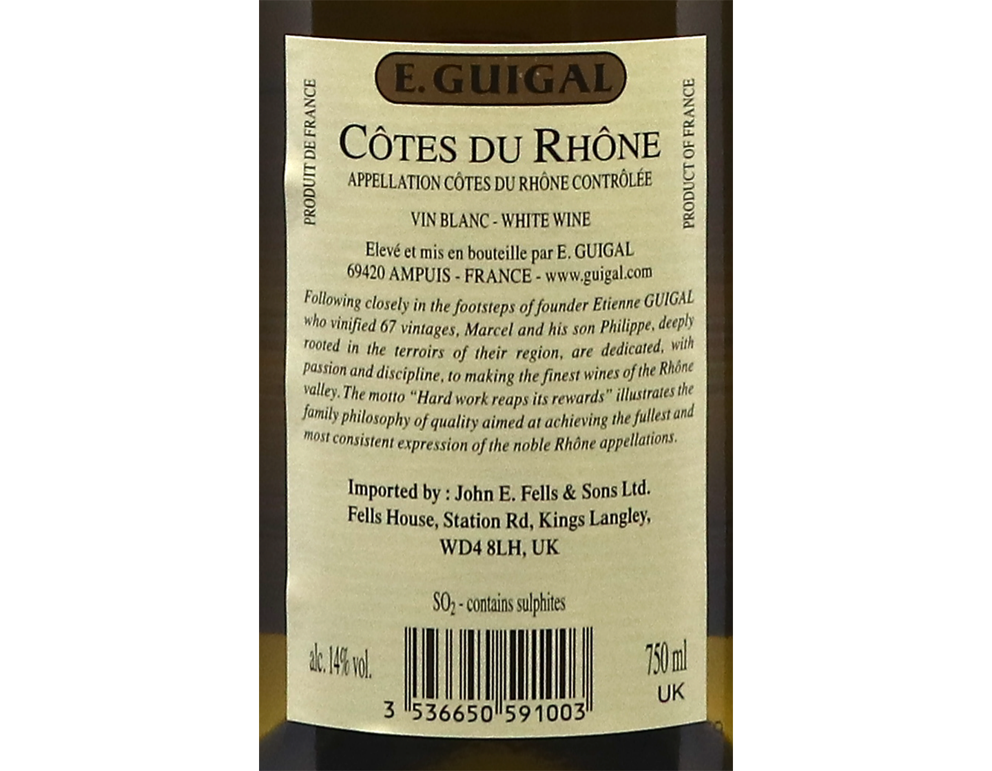 Cotes du Rhone Blanc Guigal 2023