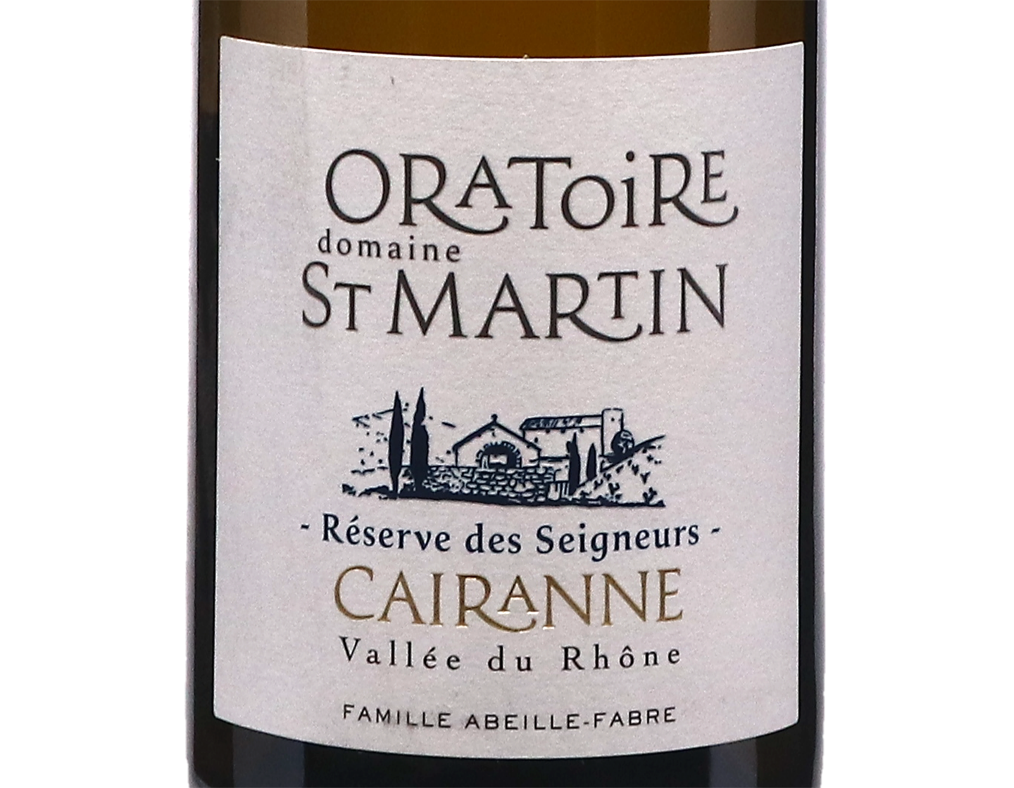 Cairanne Blanc Reserve du Seigneur Dme de l Oratoire Saint Martin 2023 ORGANIC