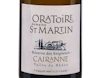 Cairanne Blanc Reserve du Seigneur Dme de l Oratoire Saint Martin 2023 ORGANIC view 2