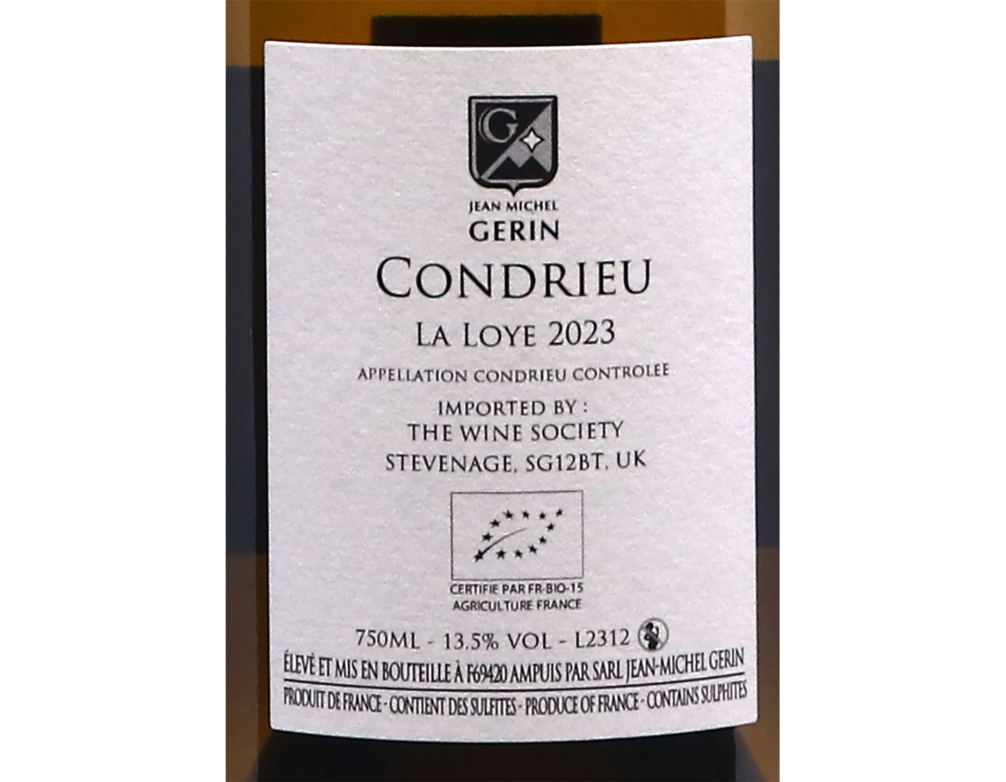 Condrieu La Loye Domaine Gerin 2023
