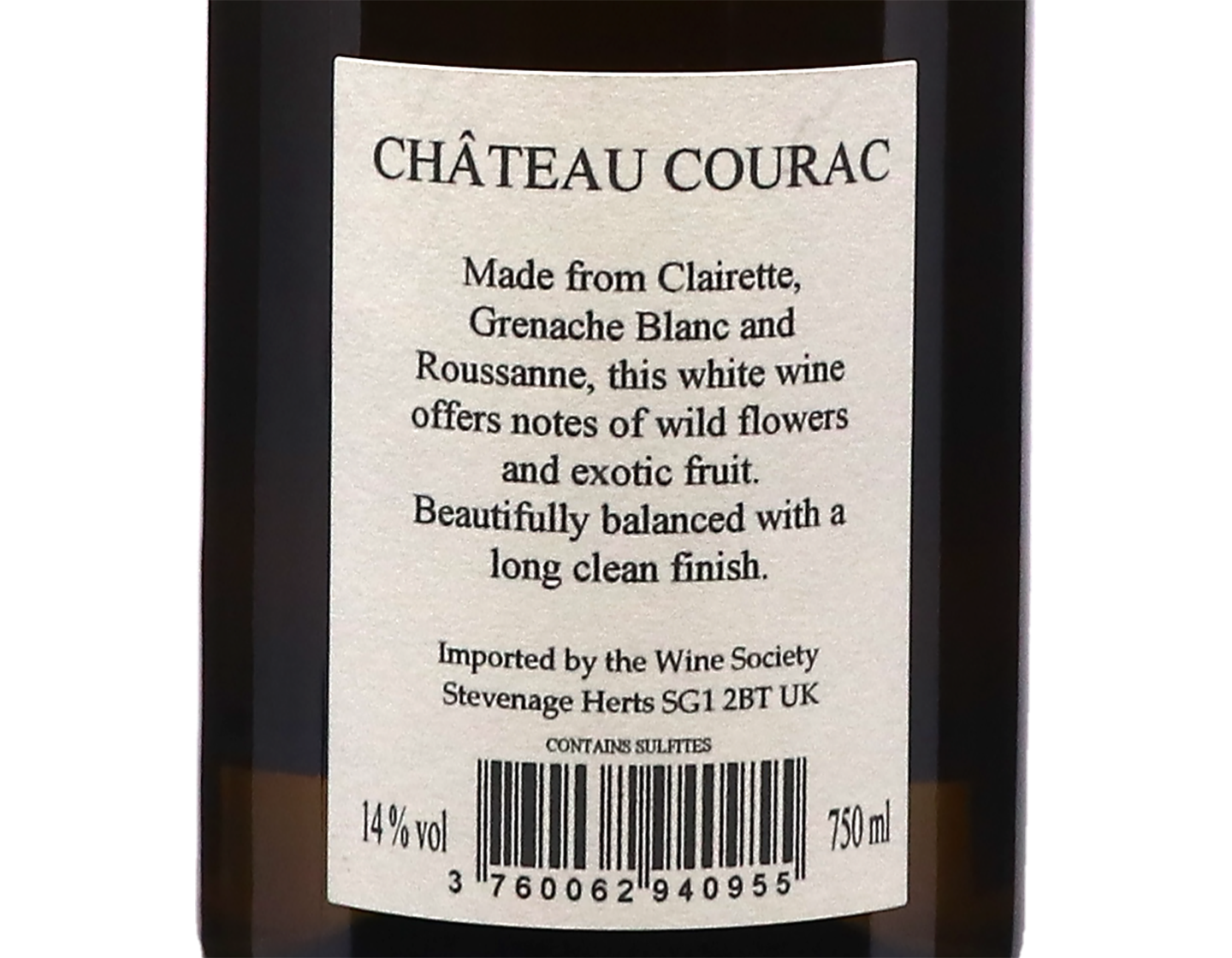 Laudun Cotes du Rhone Villages Blanc Chateau Courac 2023