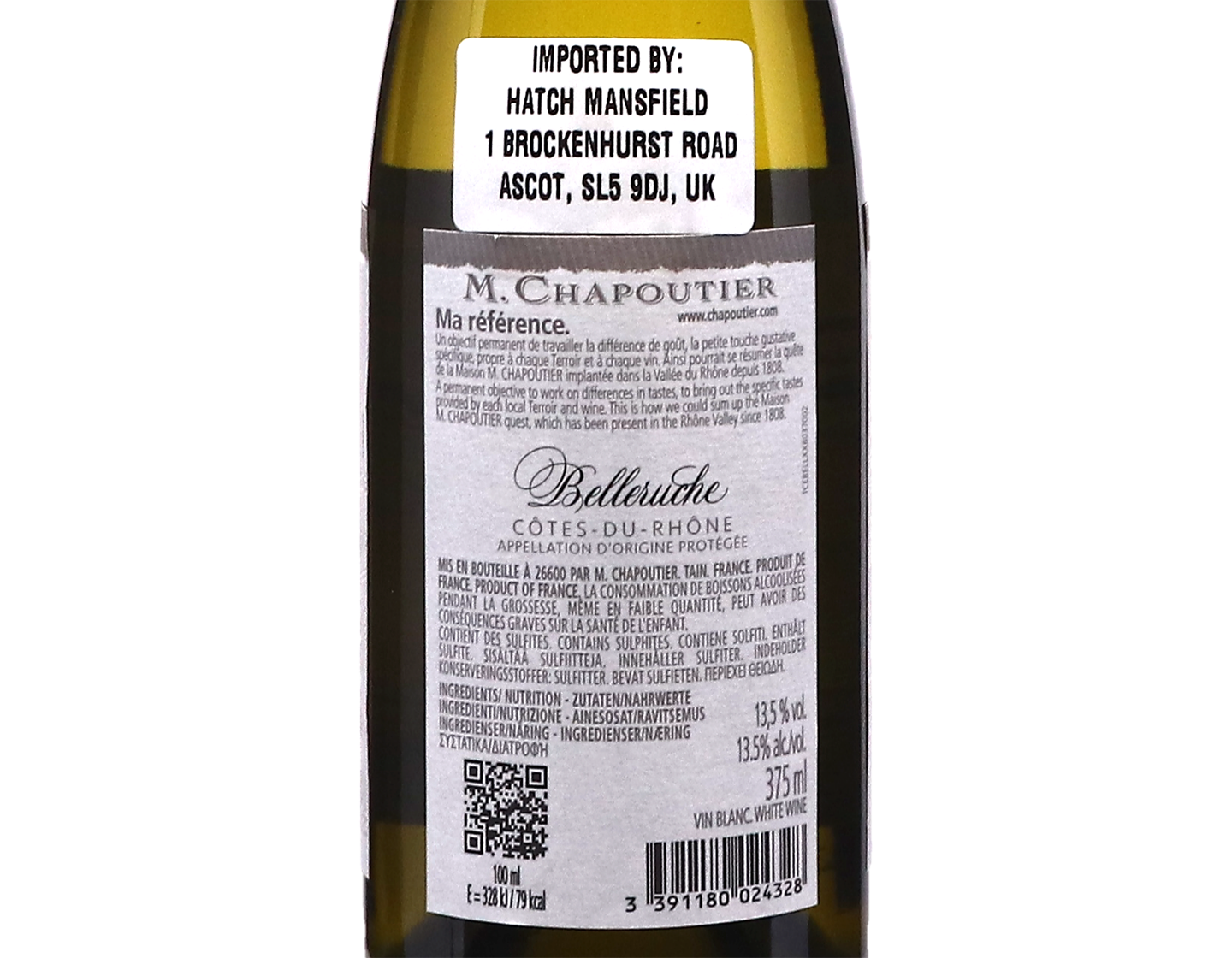 Half bottle of Belleruche Côtes-du-Rhône Blanc, Chapoutier 2024
