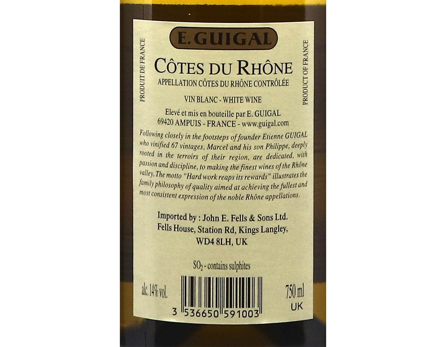 Cotes du Rhone Blanc Guigal 2024
