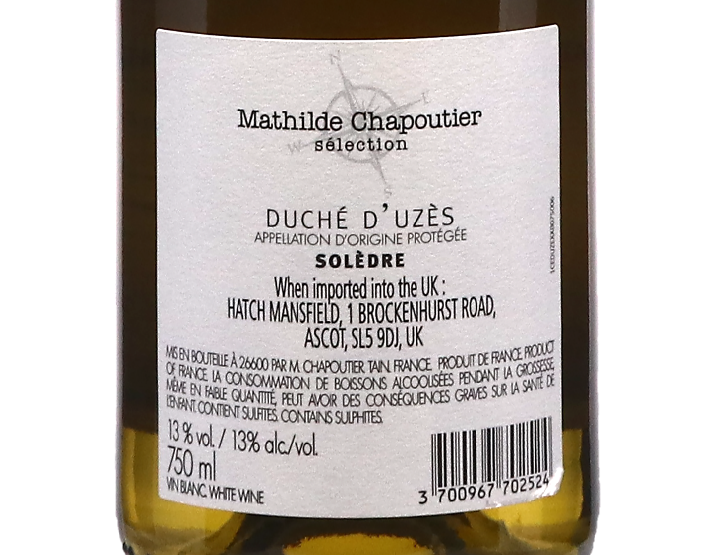 Duche d'Uze Soledre White Chapoutier 2024