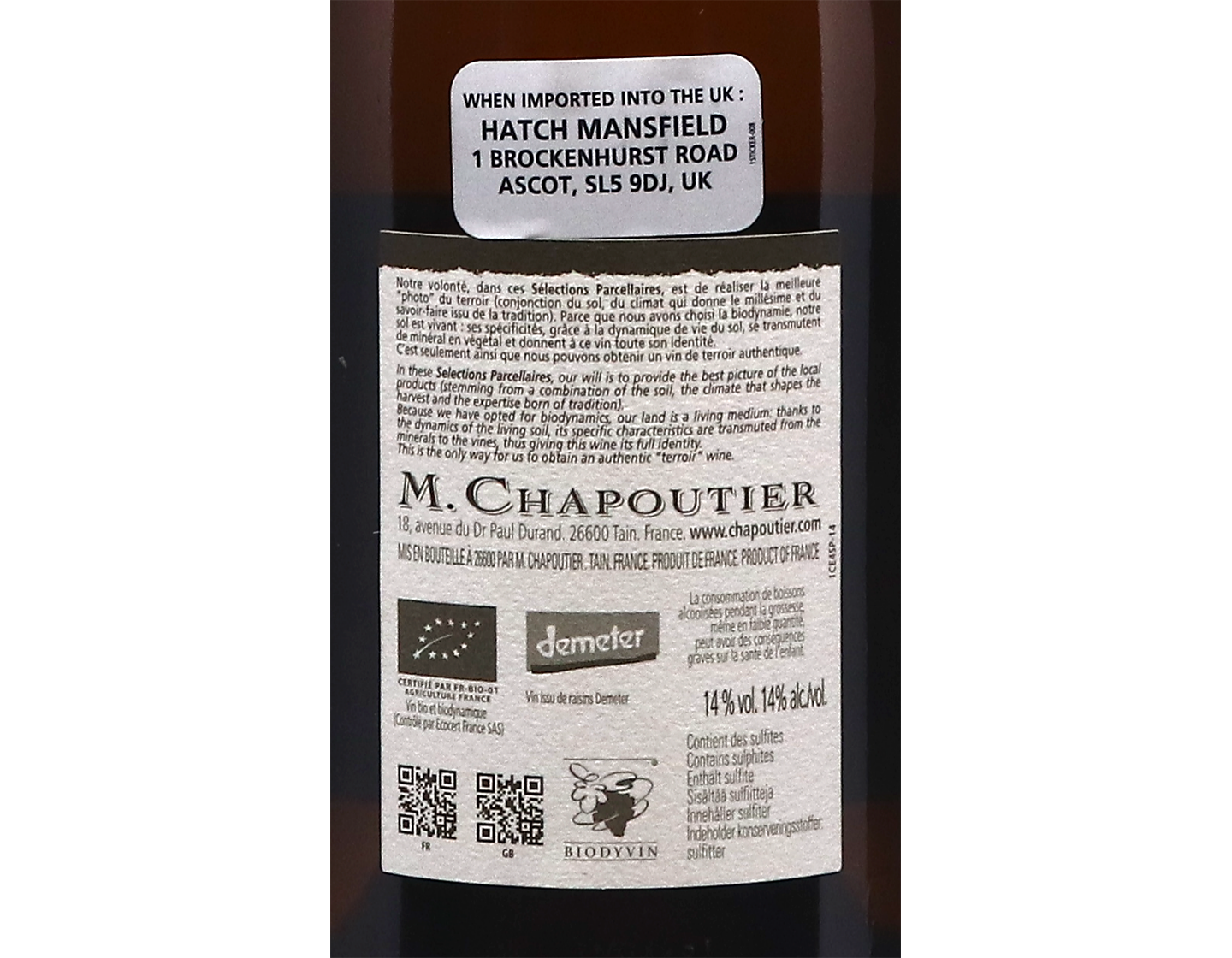 Hermitage Le Meal Blanc 2012 Chapoutier