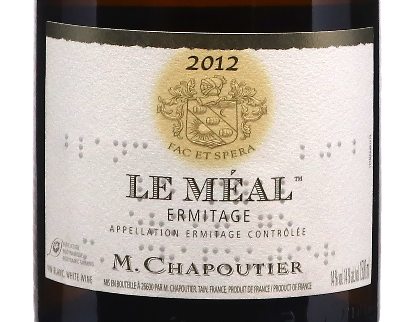 Magnum of Hermitage Blanc Le Meal Chapoutier 2012