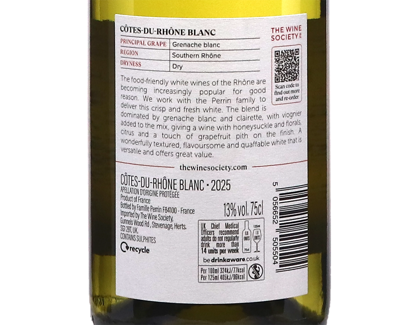 The Societys Cotes du Rhone Blanc 2025