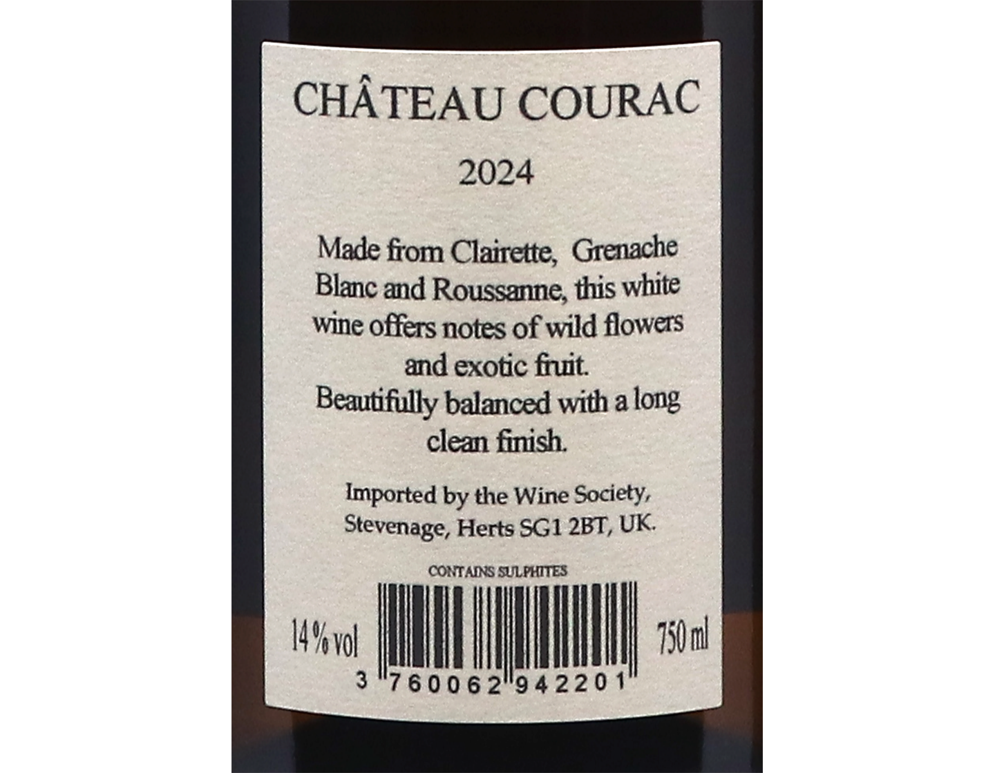 Laudun Blanc Chateau Courac 2024