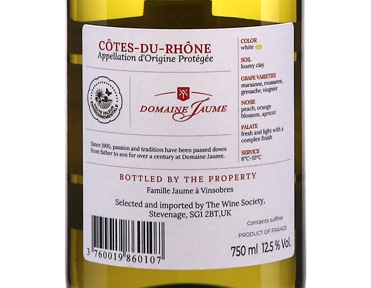 Cote du Rhone Blanc 2025 Jaume